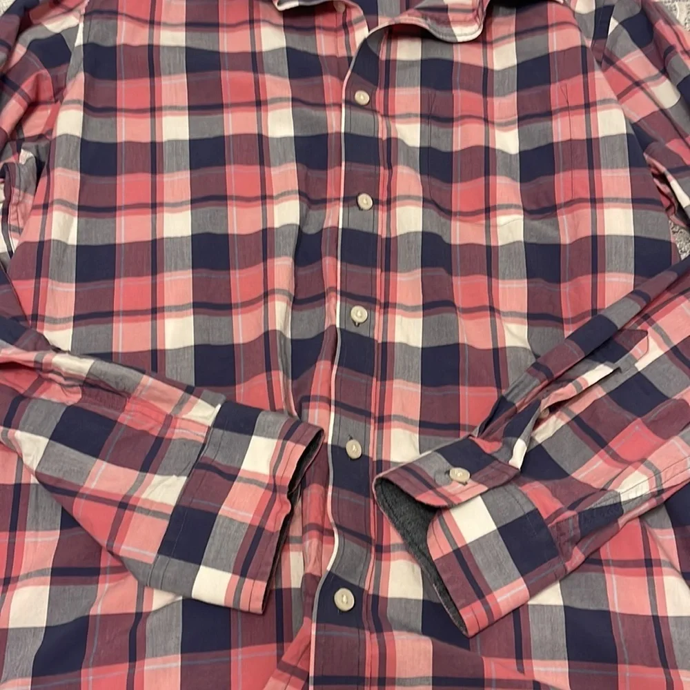 Banana Republic Men Button Down Shirt Pink Shirt Size XL Long Sleeve
